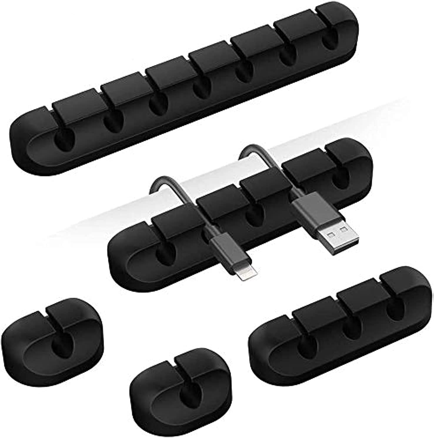 Desk Cable Organizer - Organizzatore Adesivo per Cavi: Clip Portacavi