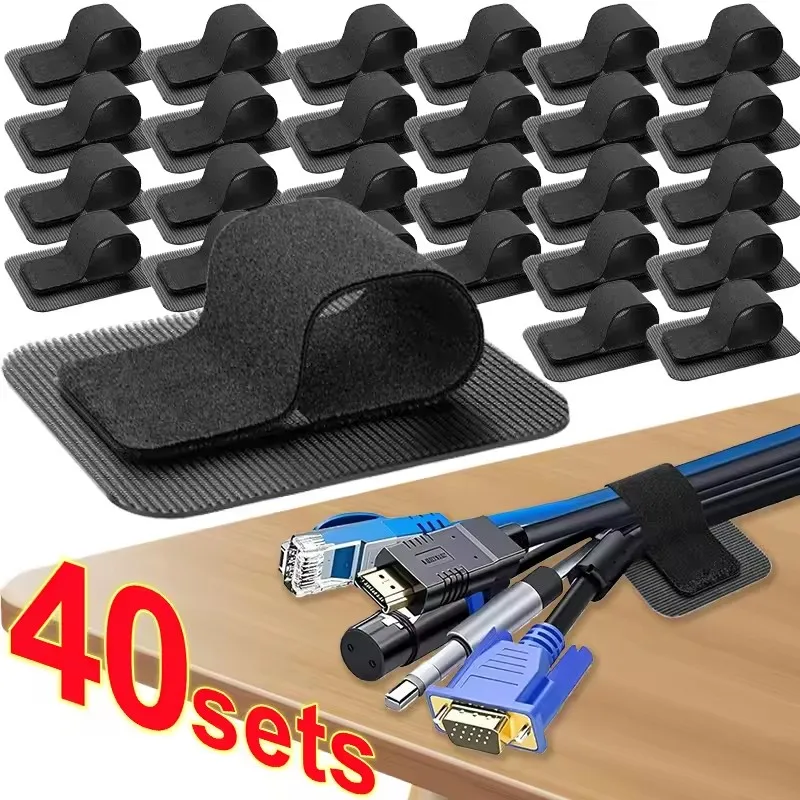 Desk Cable Organizer - 4-40 Set di sistemi per la