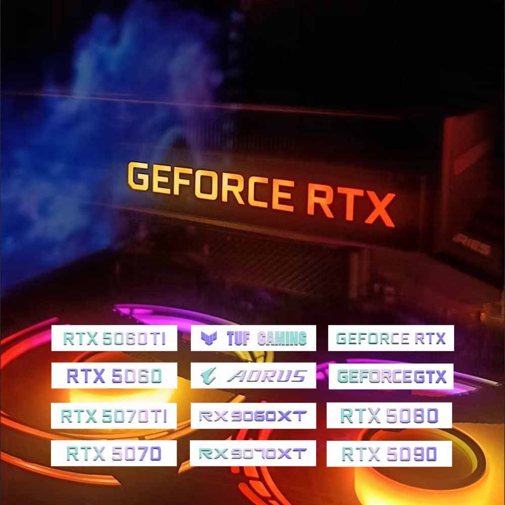 Pc Gaming White - Pannello di Illuminazione ARGB per GPU