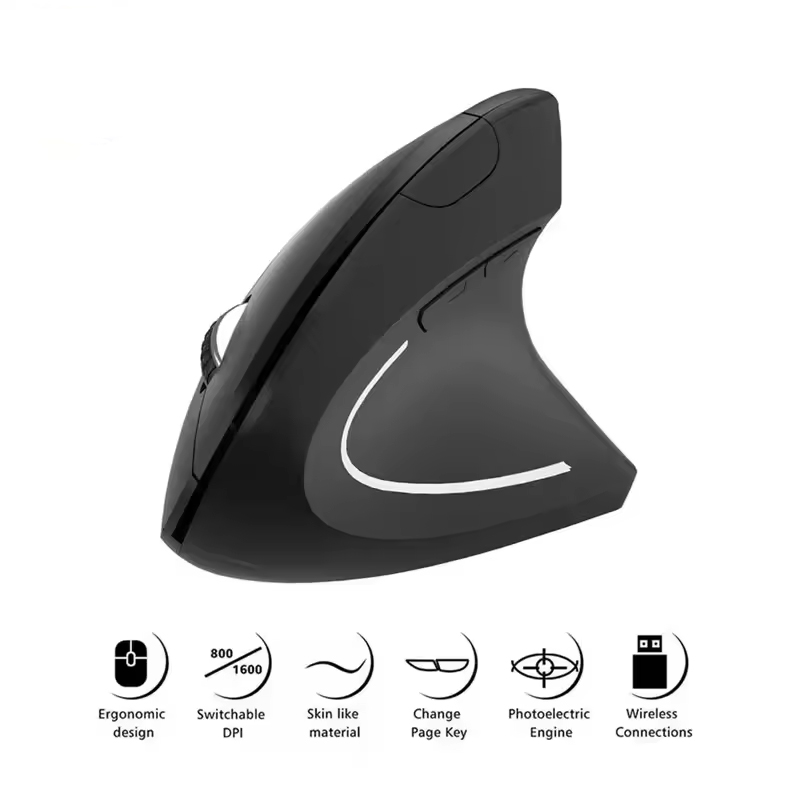 Pc Gaming Aaa - Mouse wireless USB portatile ergonomico verticale