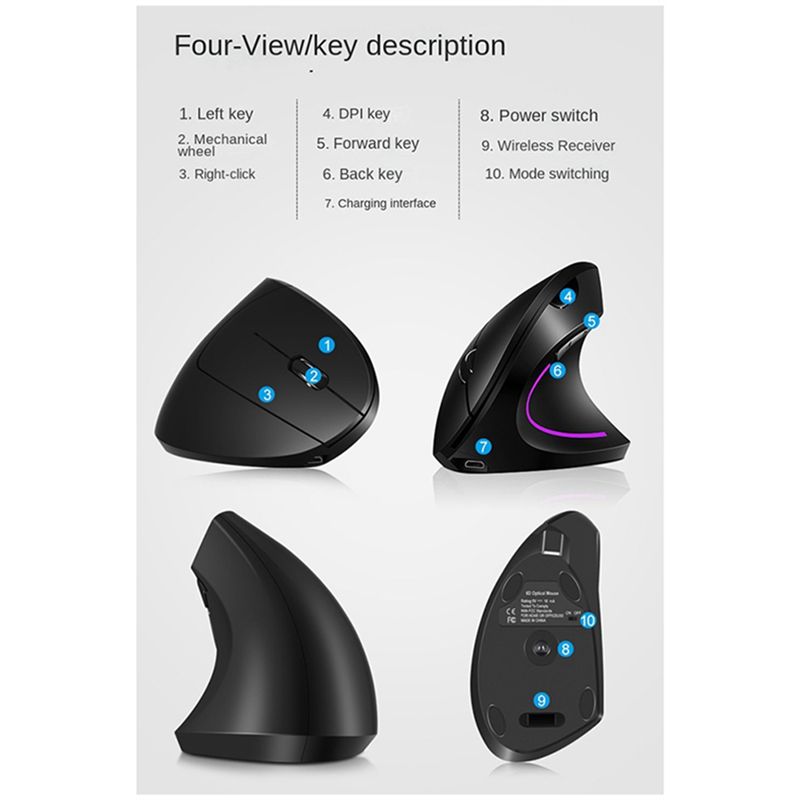 Mouse Verticale Wireless doyou - Pc Gaming White recensione e prezzo