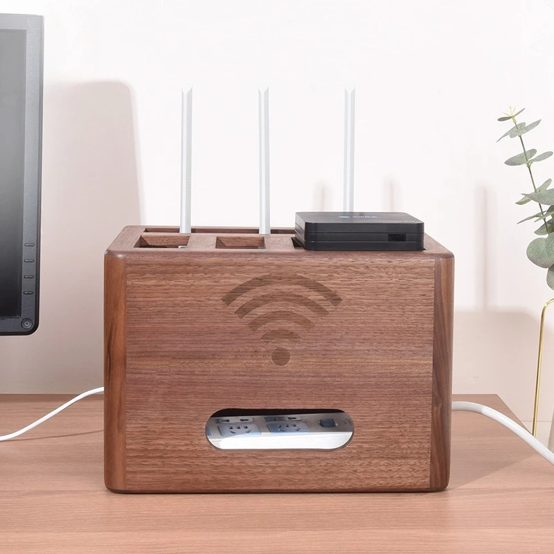 Scatola in legno massello per  - Desk Cable Organizer recensione e prezzo