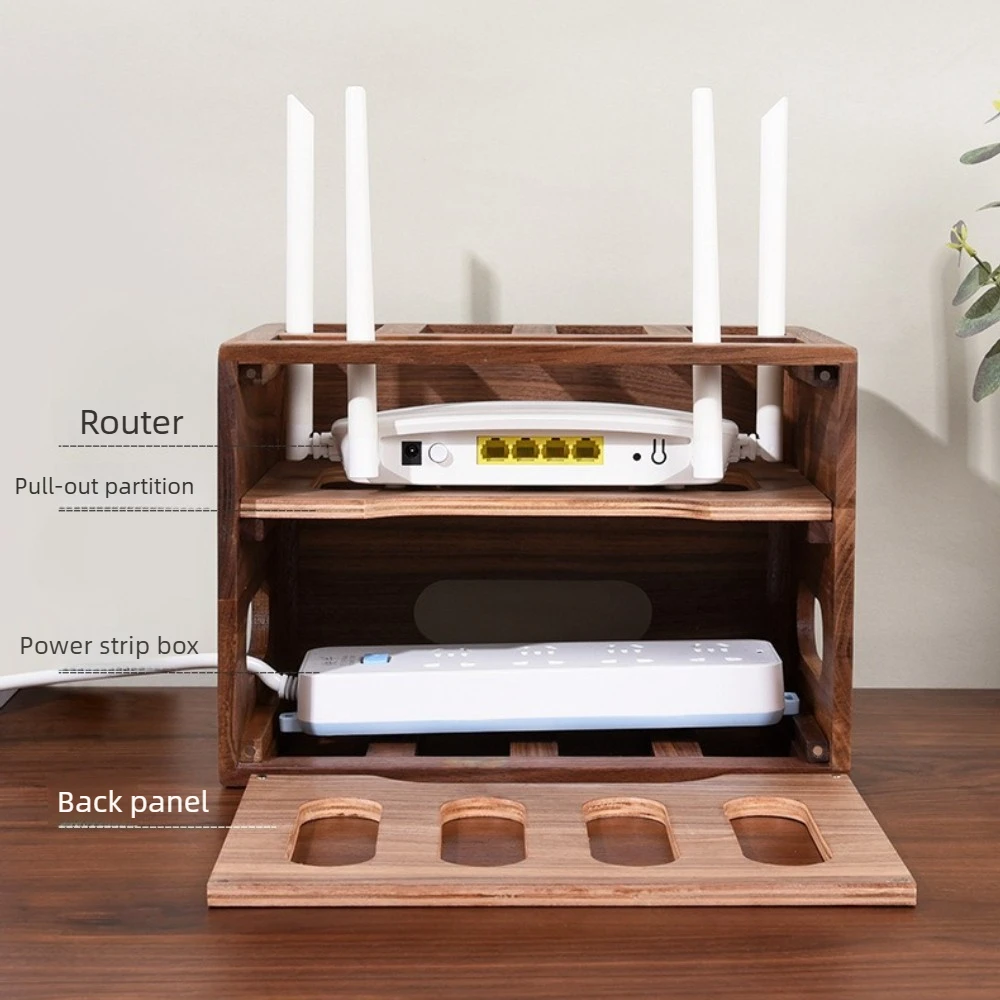 Scatola in legno massello per  - Desk Cable Organizer recensione e prezzo