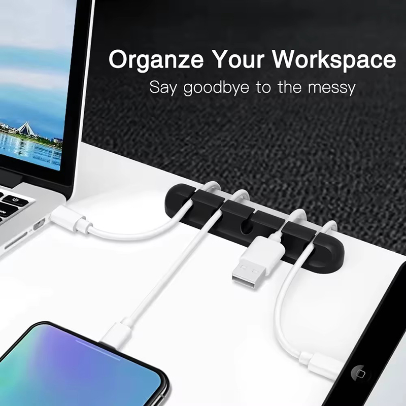 Clip in silicone per cavi USB, - Desk Cable Organizer recensione e prezzo