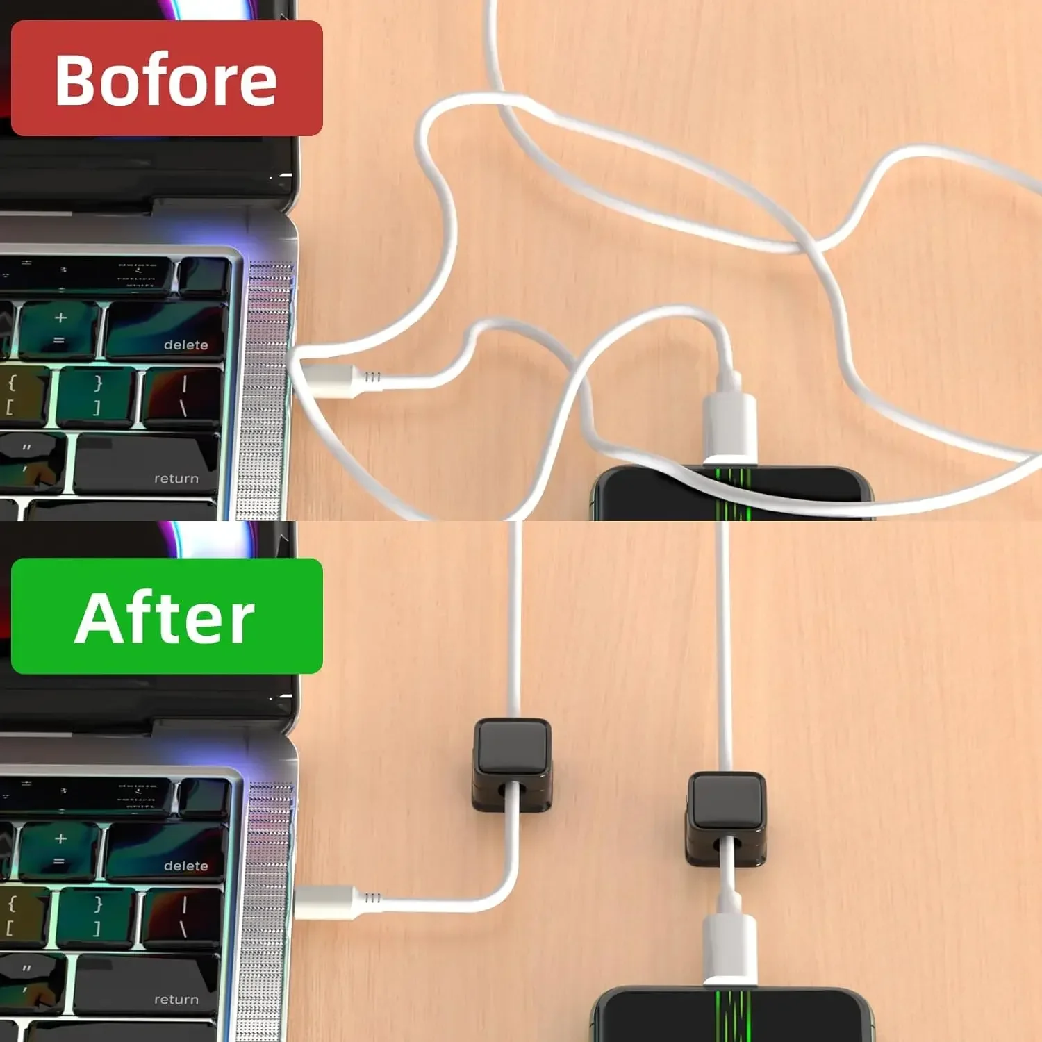 Mini organizer magnetico per c - Desk Cable Organizer recensione e prezzo
